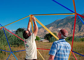 Takes 2 people less than an hour to assemble the frame