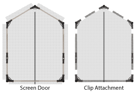 Easy frame clip attachment